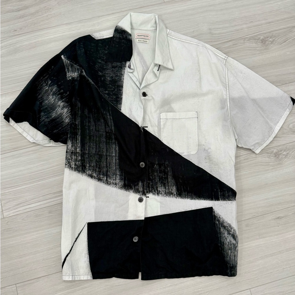 Alexander McQueen Monochrome Artistic Shirt